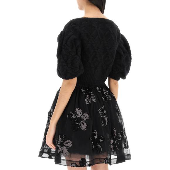 Simone rocha wool and alpaca short sleeve cropped cardigan - Picture 4 of 4